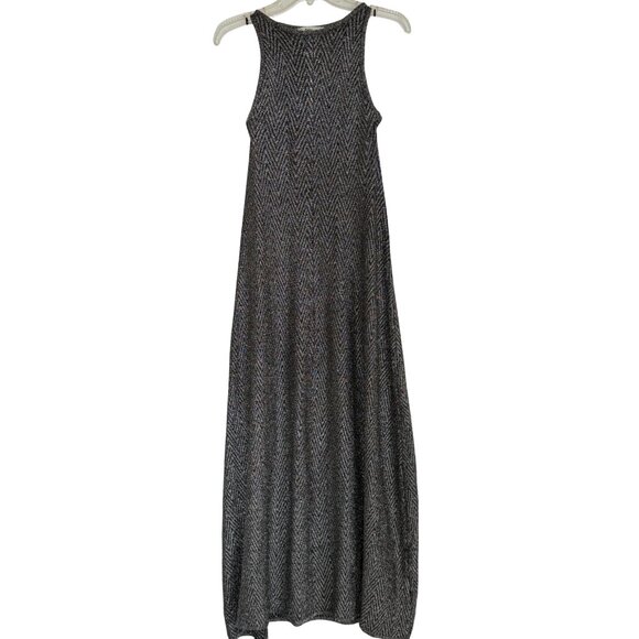 Women's Zara Metallic Knit Maxi Dress Size Large - Picture 1 of 4
